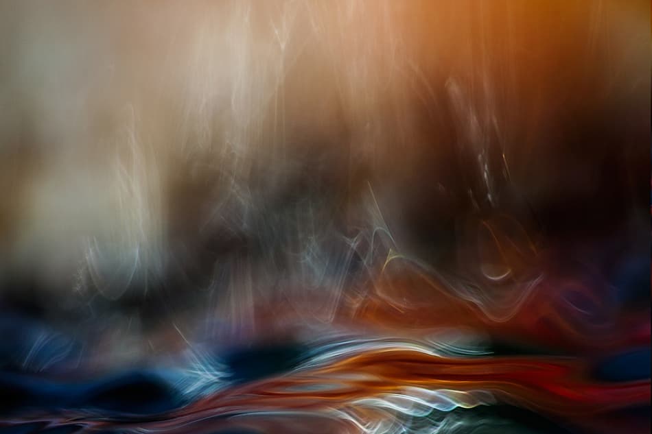 Glowing Fluid Abstract by Willy Marthinussen — canvas wall art