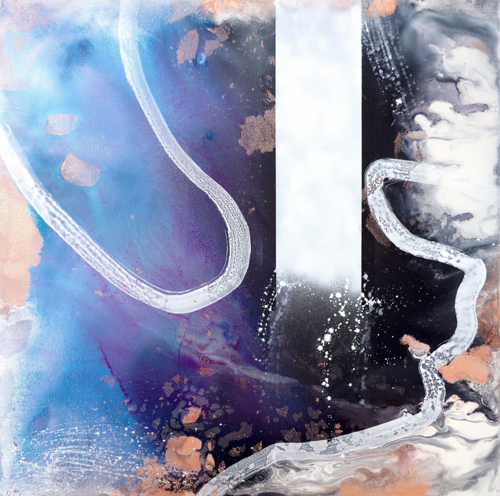 Dynamic Fluid Abstract by POOVI ART — canvas wall art