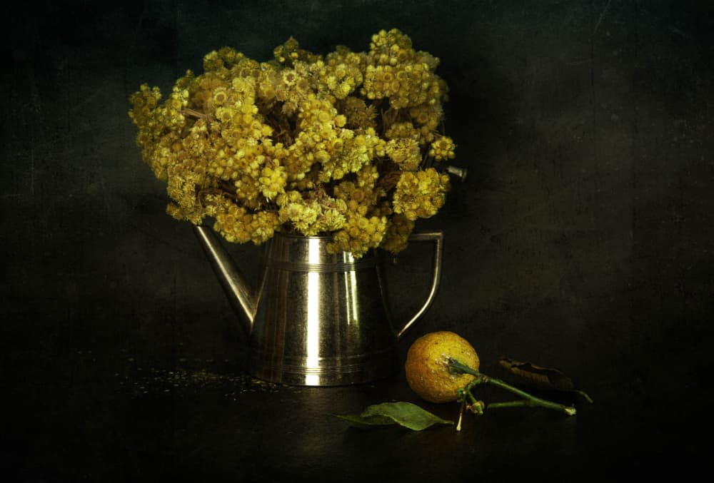 Vintage Floral Still Life by Ramiz Sahin — canvas wall art