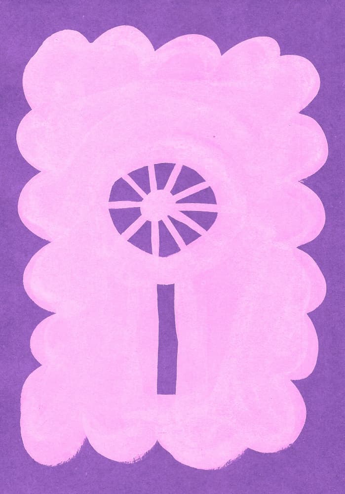 Pink Abstract Bloom by Santhosh ch — canvas wall art
