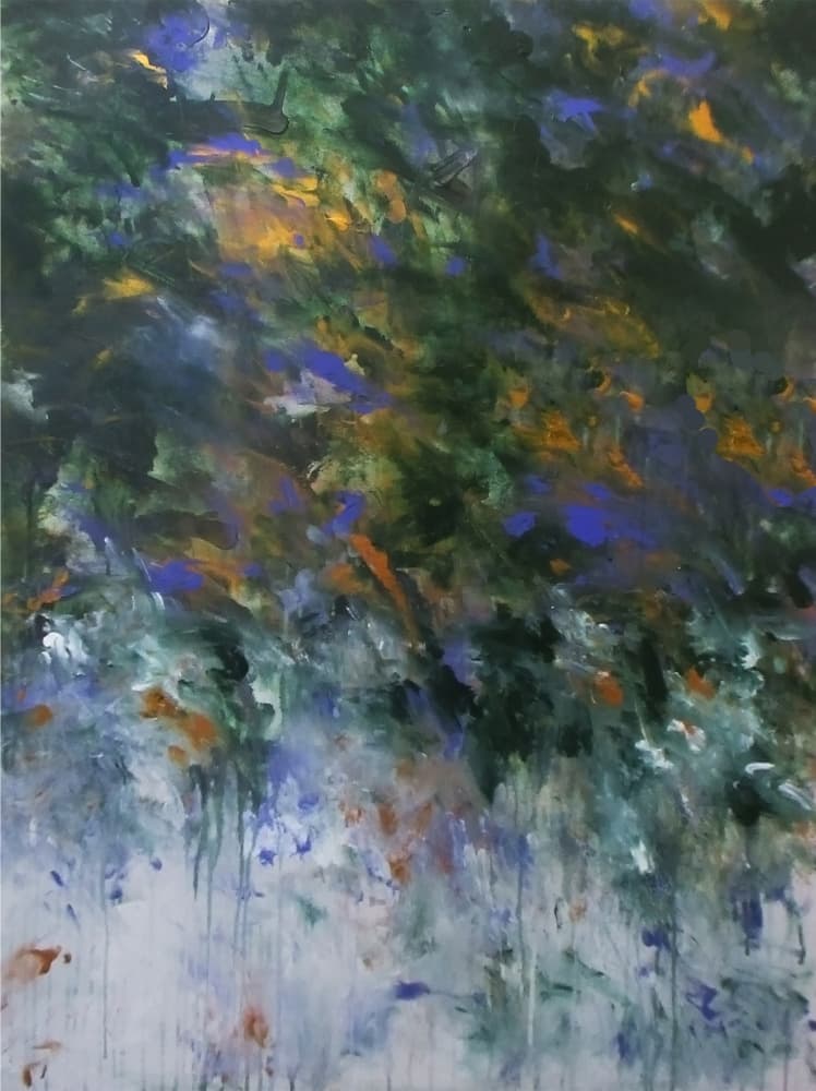 Abstract Forest Flow by Ron Halfant — canvas wall art