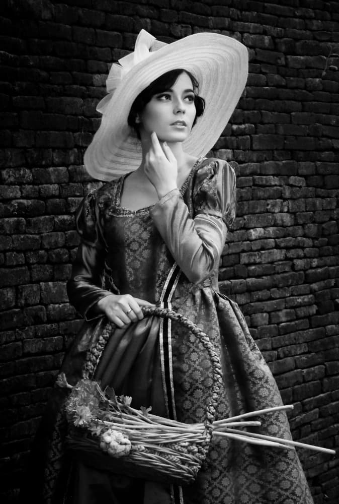 Elegant Lady in Hat by Kahar Lagaa — canvas wall art
