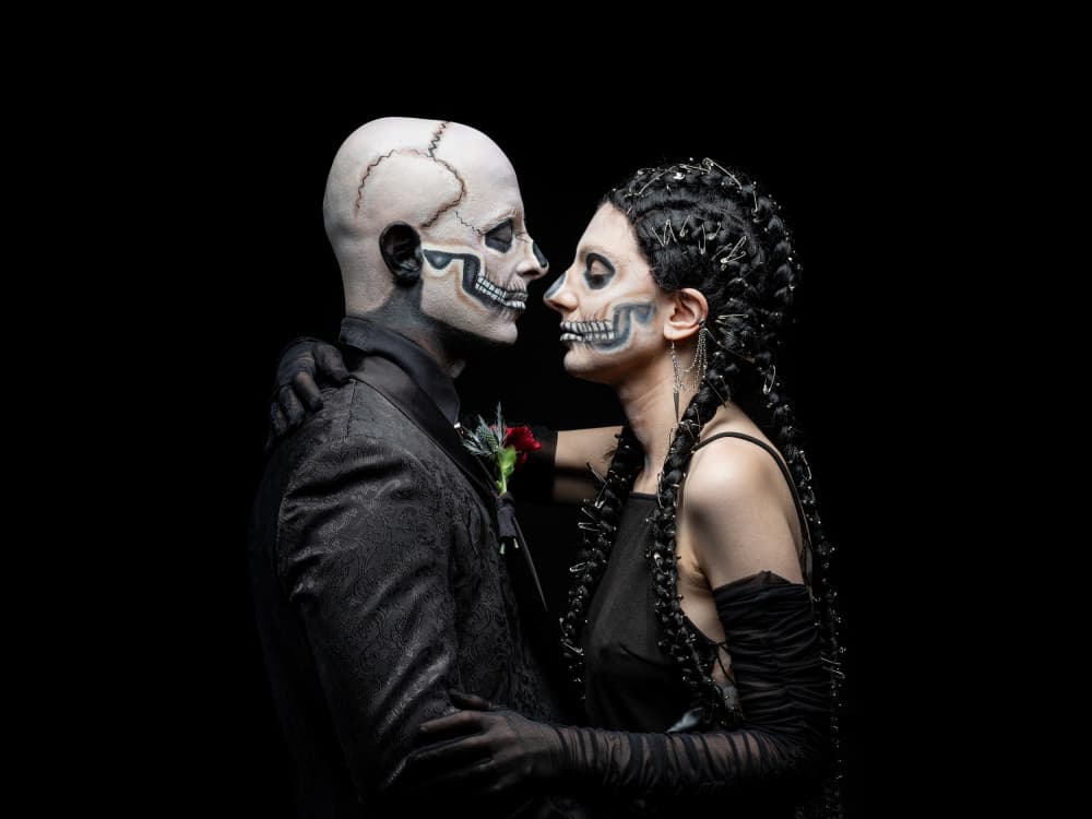 Day of Dead Love by Sam SDFMedia — canvas wall art