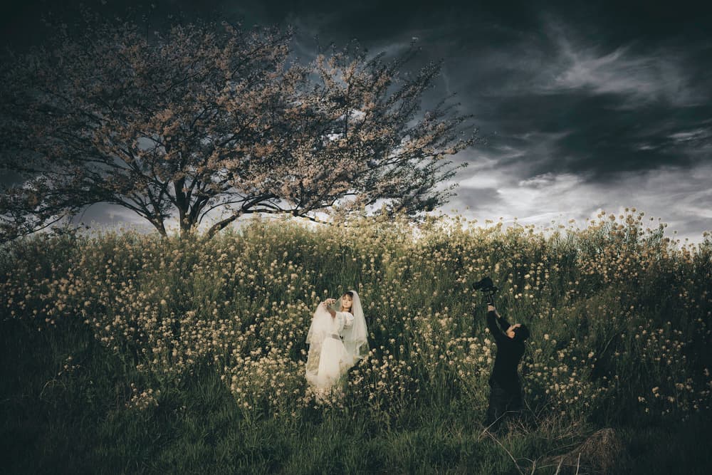 Dramatic Field Wedding by KOIKI — canvas wall art