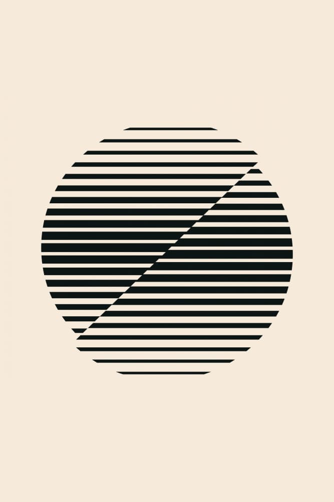 Abstract Geometric Split by jay stanley — canvas wall art