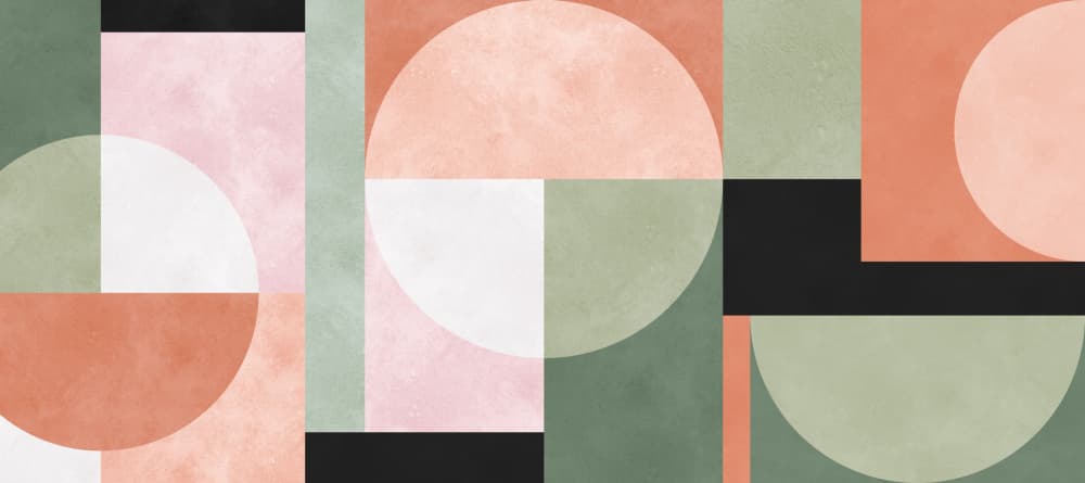 Earthy Geometric Abstract by Vitor Costa — canvas wall art