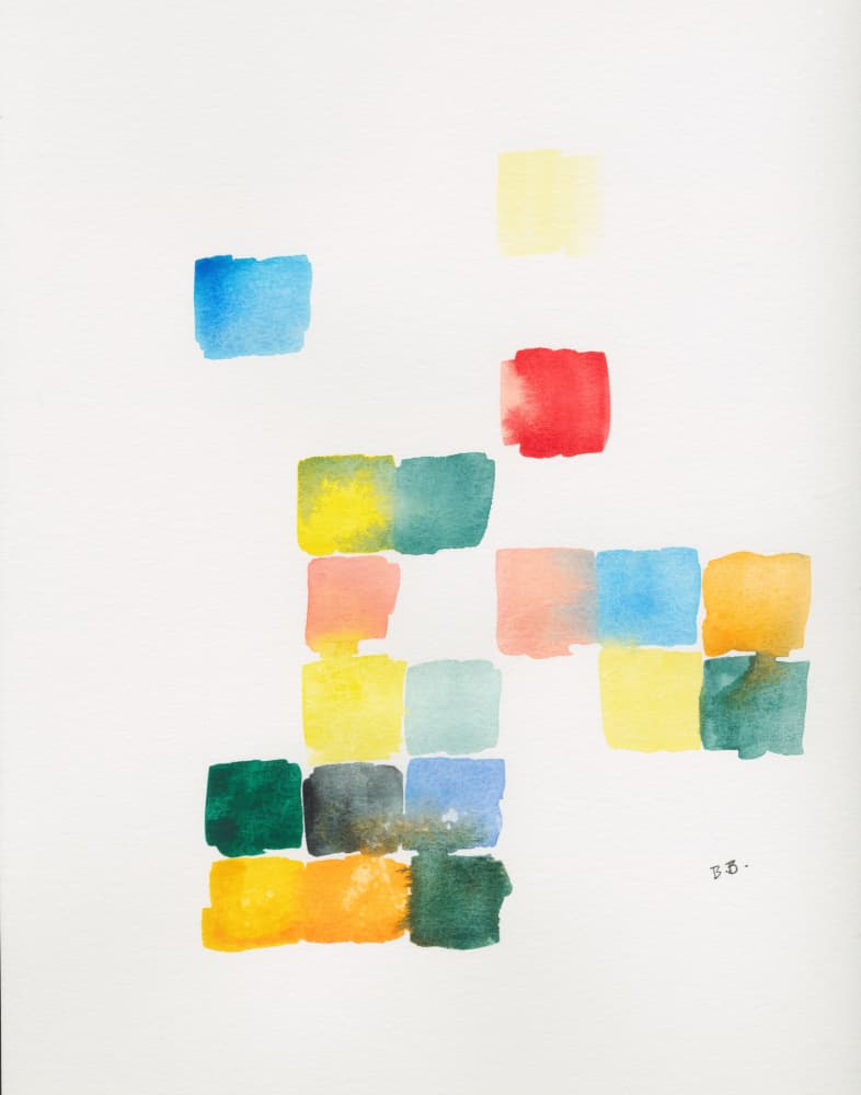 Vibrant Color Blocks by Bronwyn Baker — canvas wall art