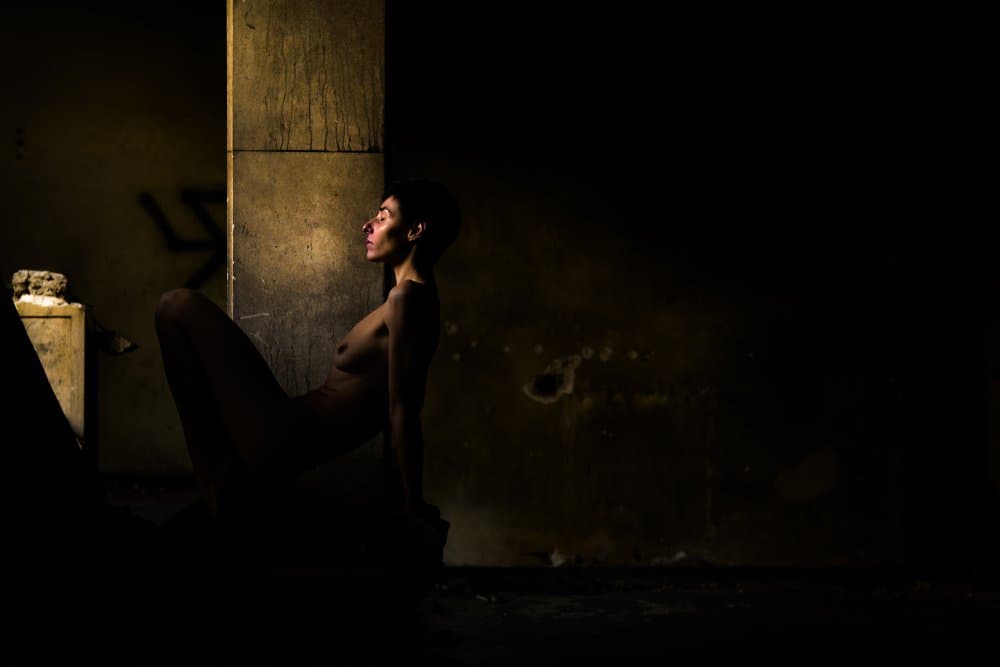 Nude in Dramatic Light by Thanakorn Chai Telan — canvas wall art