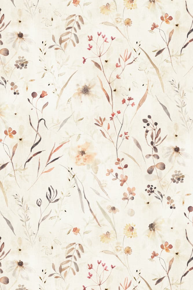 Delicate Watercolor Meadow by Lovorka Pavic — canvas wall art