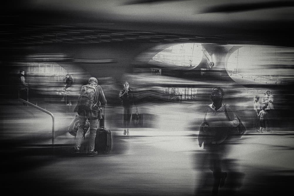 Dynamic City Transit by Jan van der Linden — canvas wall art