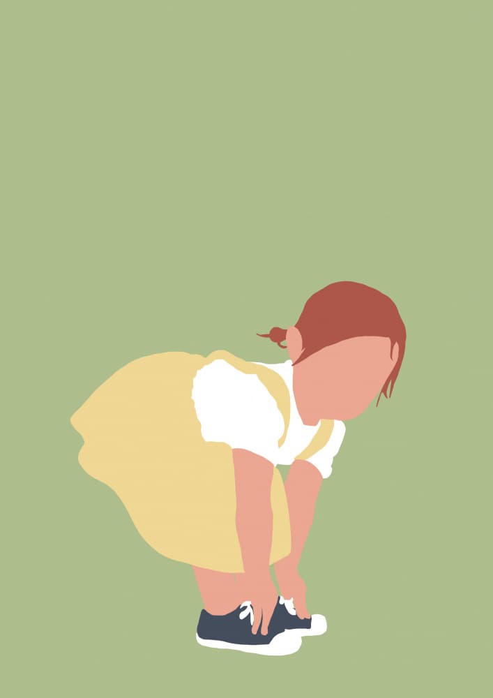 Little Girl's Shoes by Tine Taler — canvas wall art