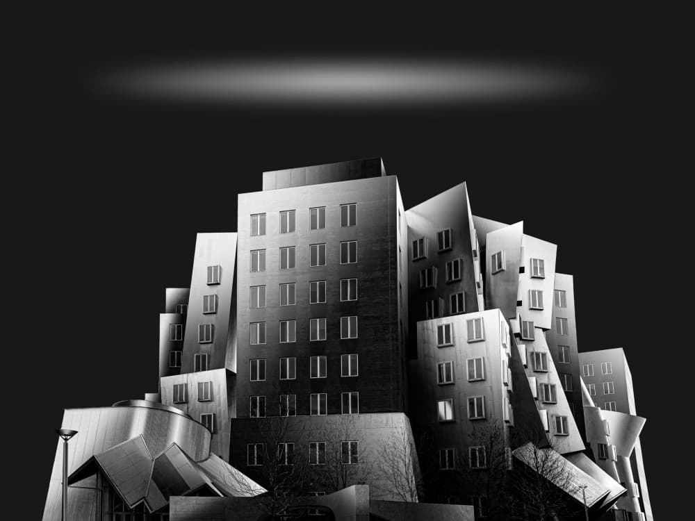 Striking Modern Architecture by Steven Zhou — canvas wall art
