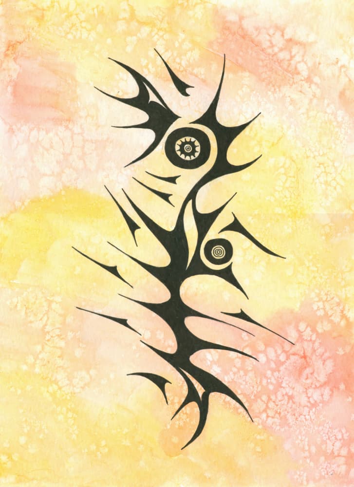 Mystic Tribal Eyes by Kulik — canvas wall art