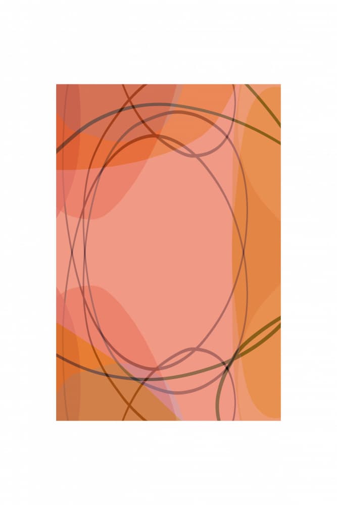 Warm Organic Lines by cartissi — canvas wall art