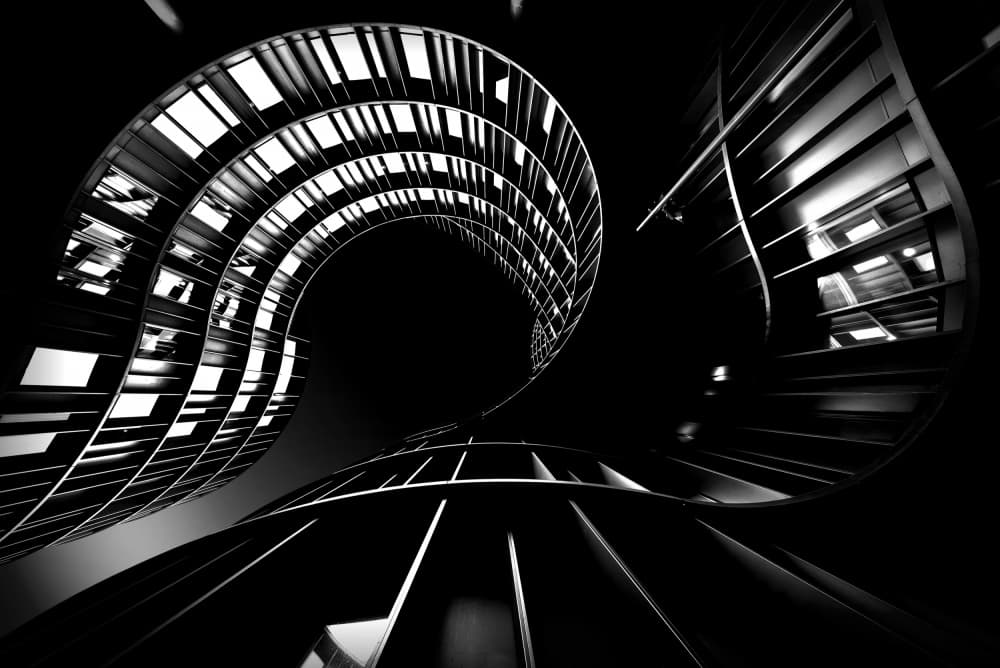 Modern Architectural Curves by Jorge Pimenta — canvas wall art