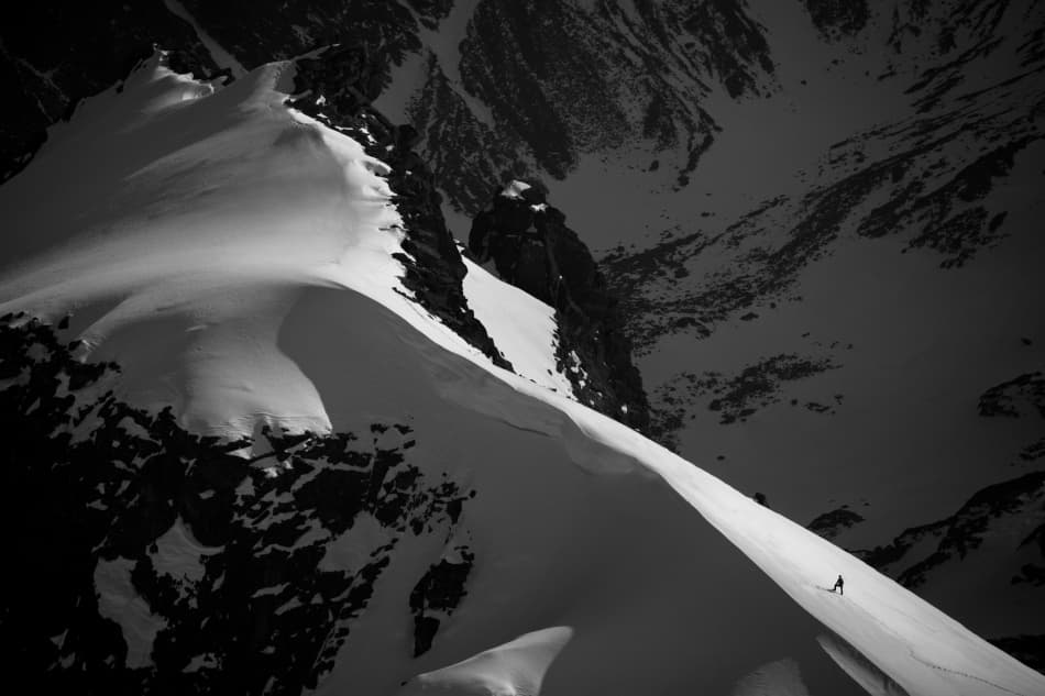 High Mountain Skier by Peter Svoboda MQEP — canvas wall art