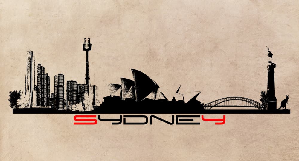 Iconic Sydney Skyline by Justyna Jaszke — canvas wall art