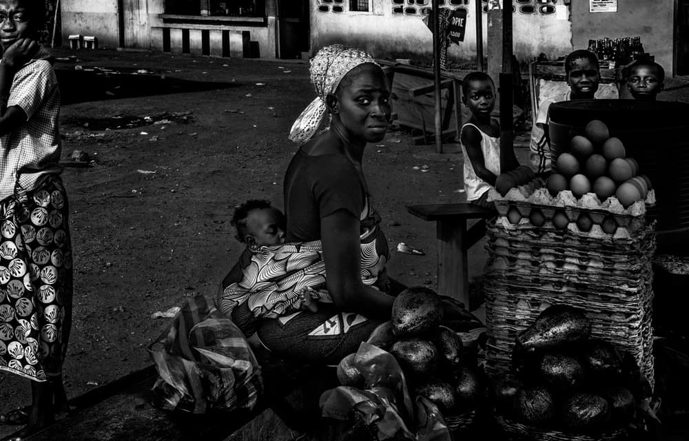 African Street Market by Joxe Inazio Kuesta Garmendia — canvas wall art