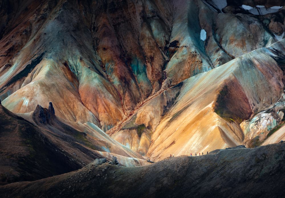 Colorful Mountain Journey by Karol Nienartowicz — canvas wall art