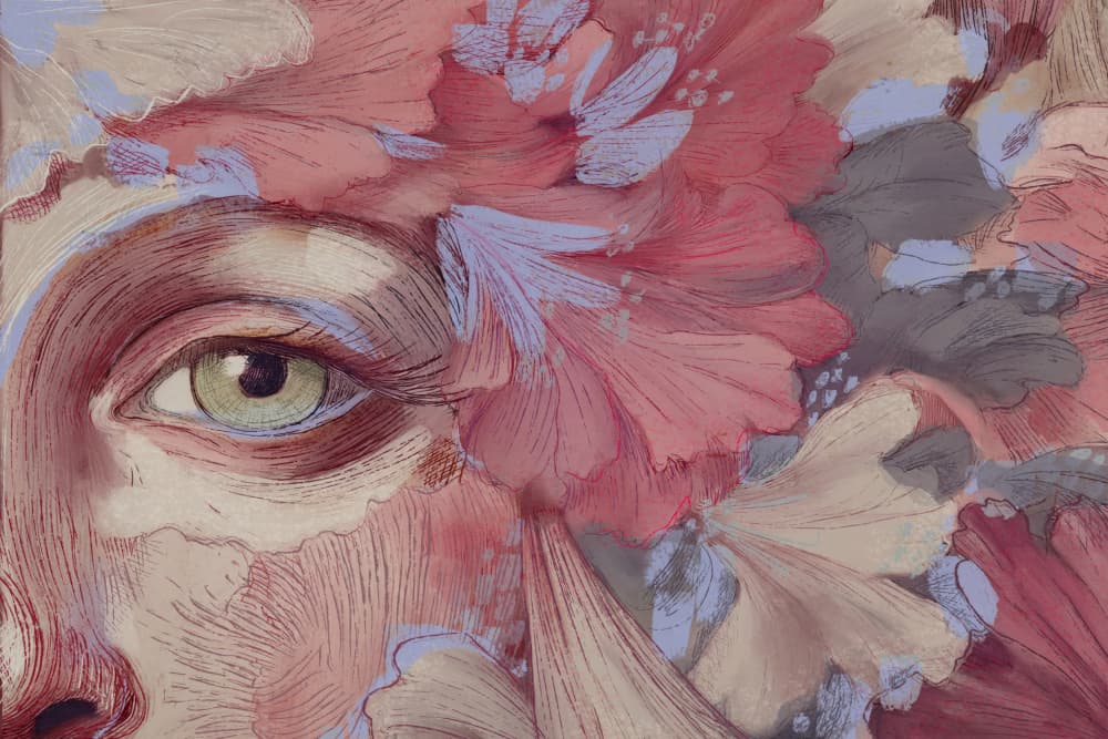 Floral Reverie No 01 by Treechild — canvas wall art