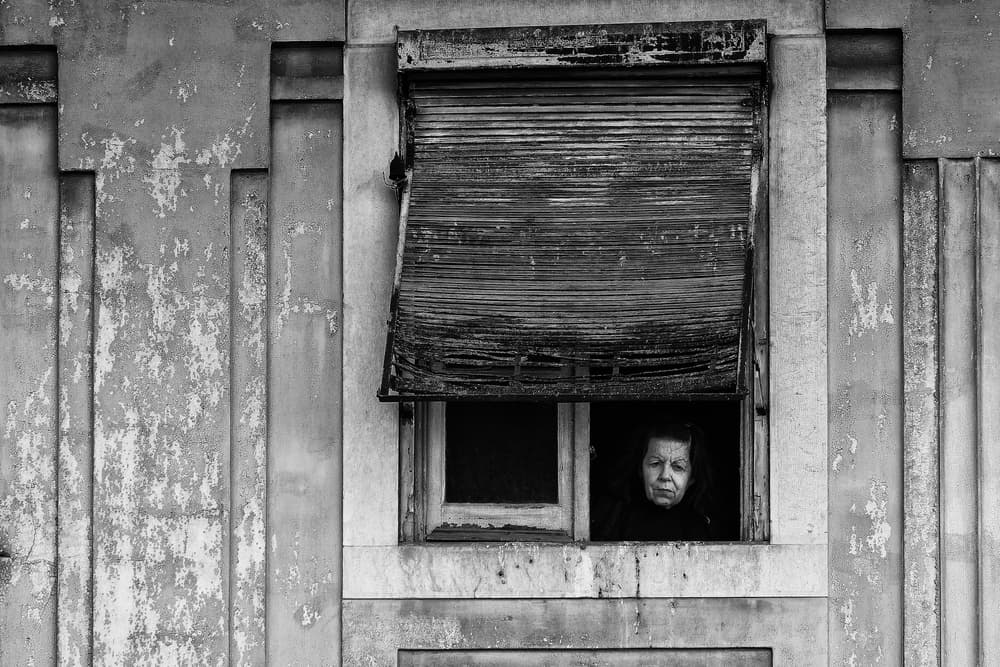 Pensive Woman at Window by Florentinus Joseph — canvas wall art
