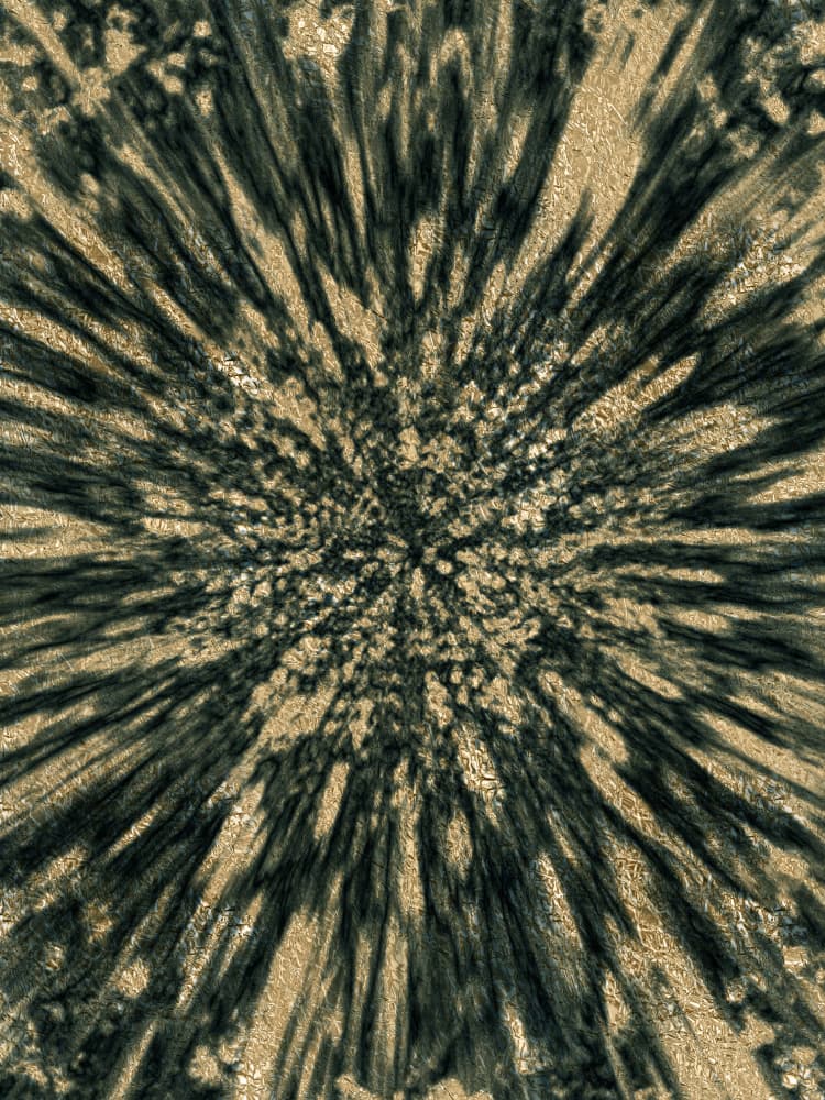 Radial Energy Burst by Bilge Paksoylu — canvas wall art
