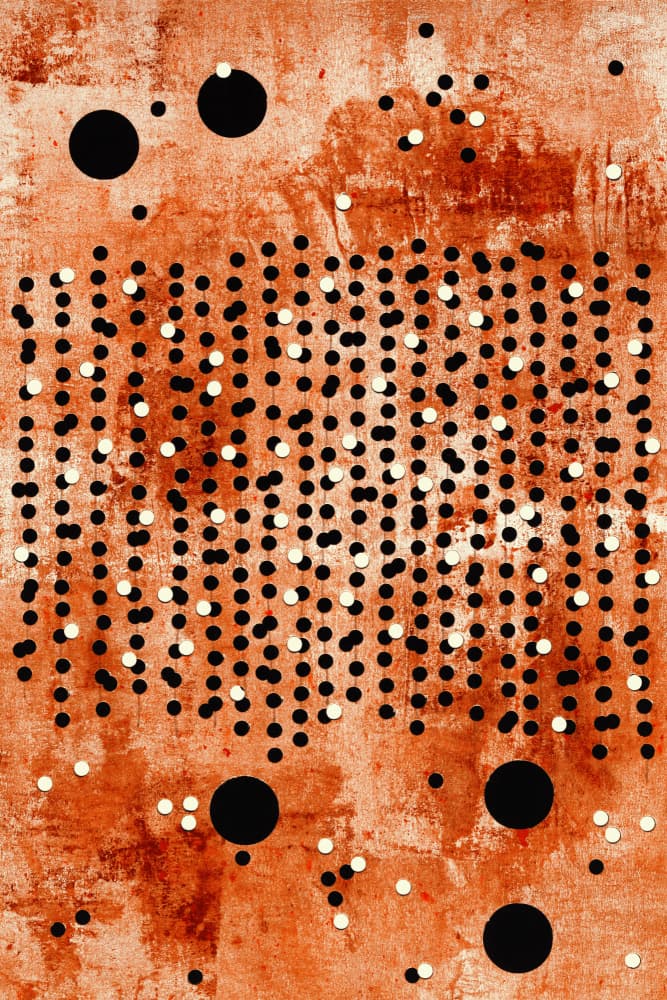 Abstract Dots and Circles by Petr Strnad — canvas wall art