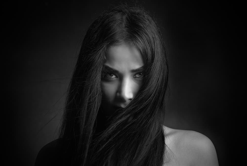 Intense Shadowed Eyes by Mehdi Mokhtari — canvas wall art