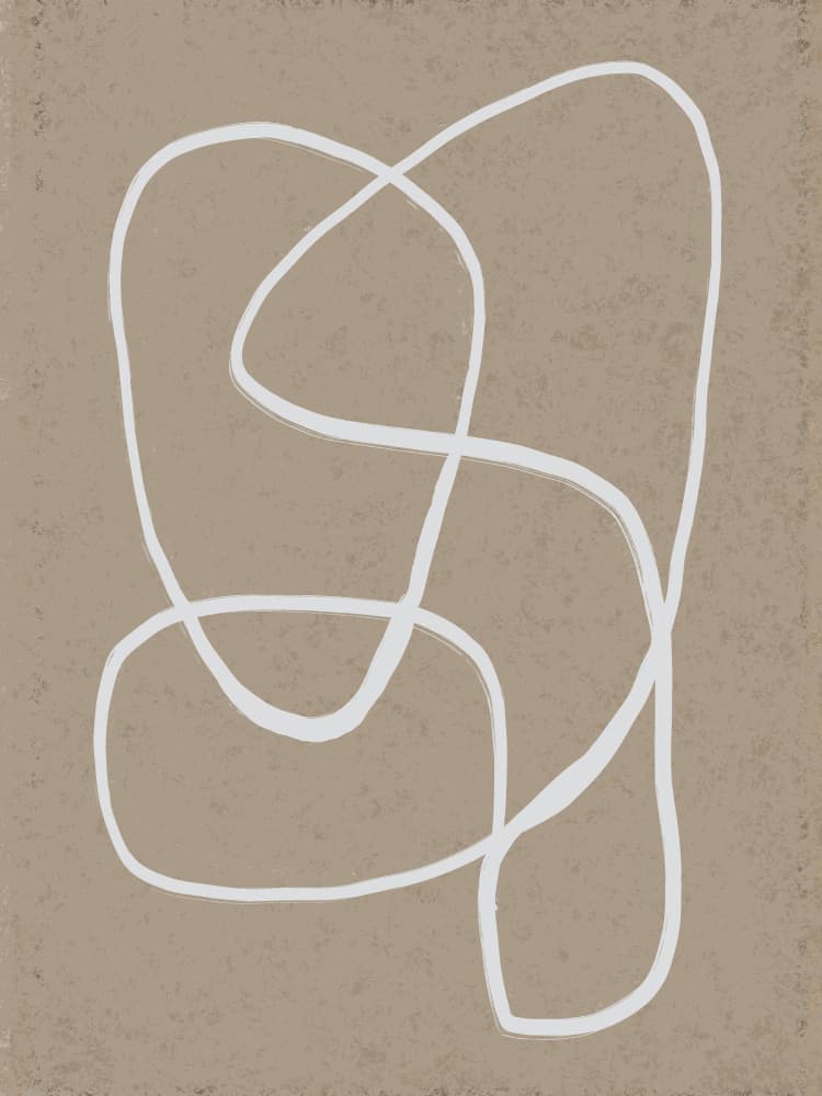 Serene Abstract Line by Little Dean — canvas wall art