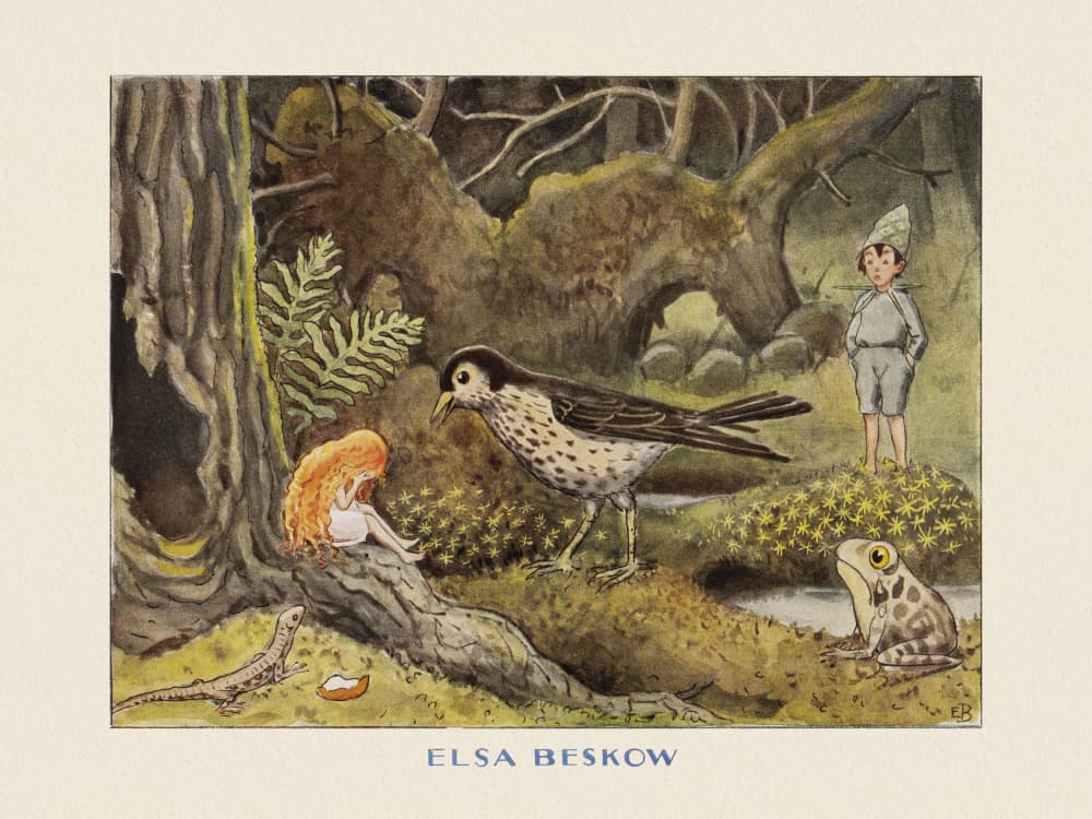 Solägget Tårarna by Elsa Beskow — canvas wall art