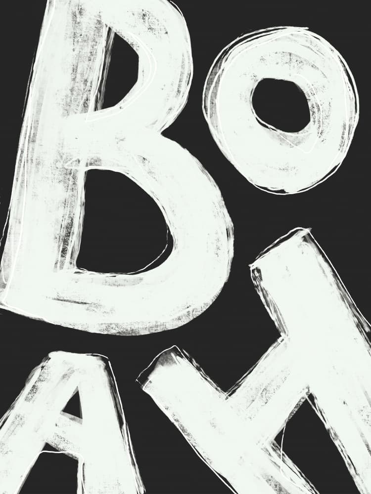 Bold Abstract Letters by Sarah Bühler — canvas wall art