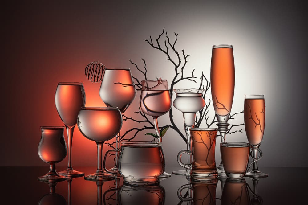 Modern Glass Still Life by Lydia Jacobs — canvas wall art