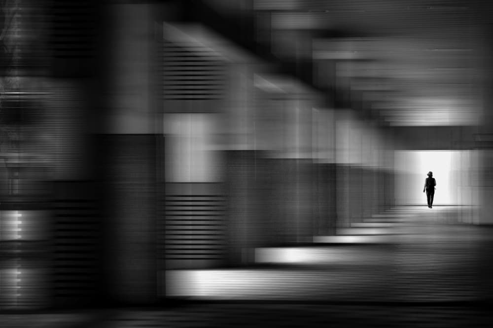 Solitary Journey To Light by MingLun Tsai (蔡明倫) — canvas wall art