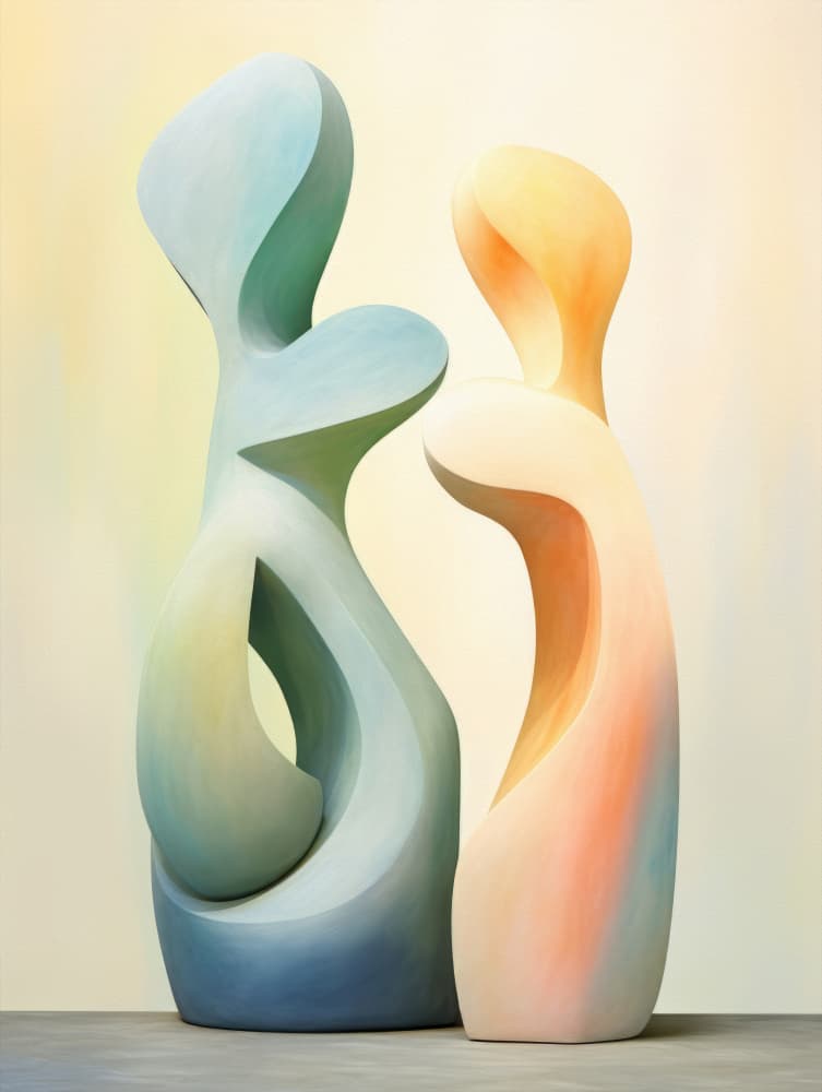 Harmonious Gradient Forms by Bilge Paksoylu — canvas wall art