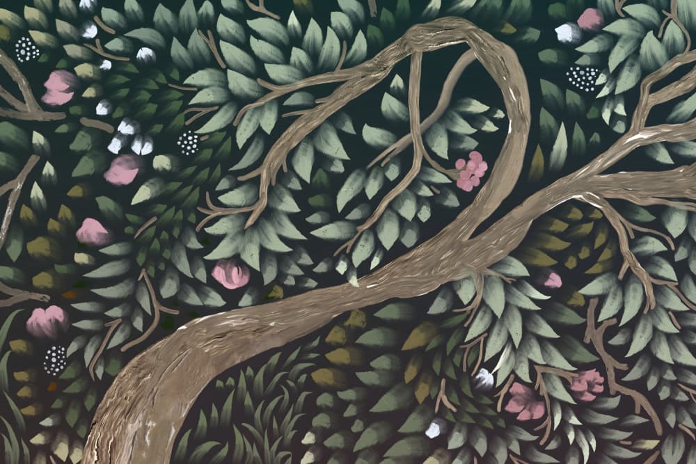 Enchanted Forest Canopy by Josie George — canvas wall art