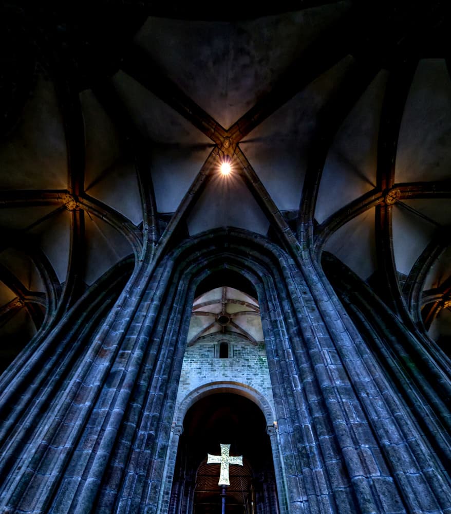 Gothic Church Cross Light by Michiko Ôtomo — canvas wall art