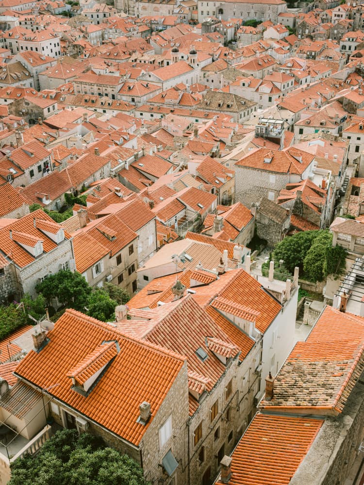 Roofs of Dubrovnik by Raisa Zwart — canvas wall art