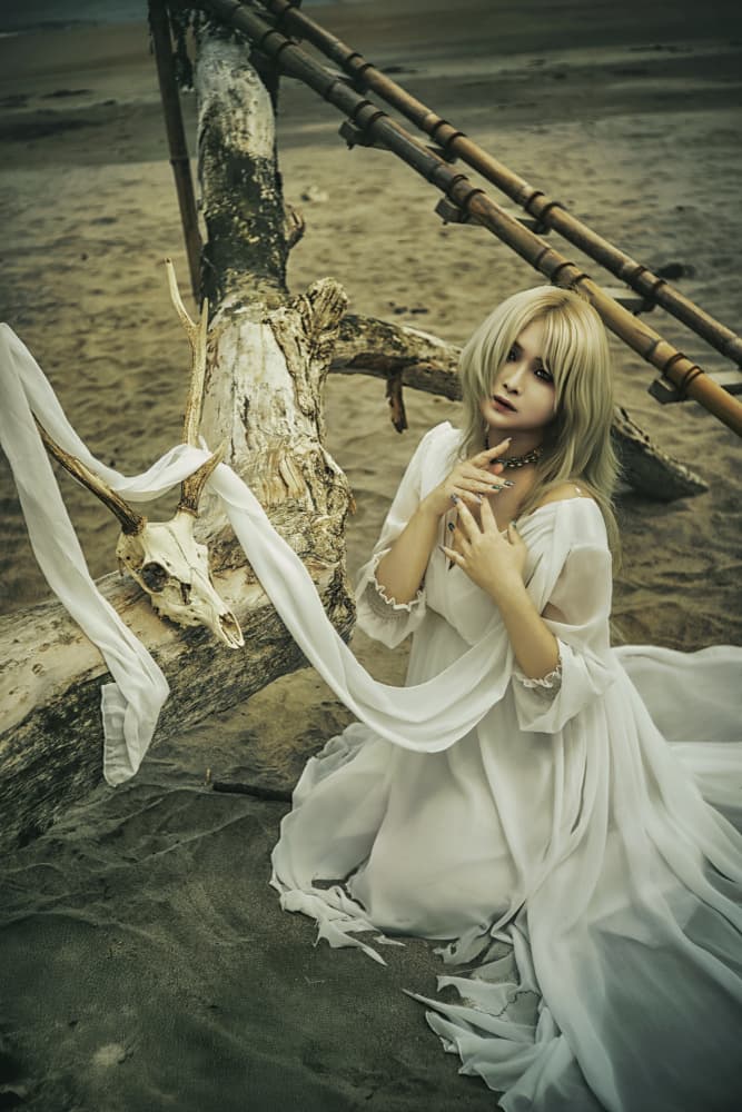 Ethereal Beach Spirit by KOIKI — canvas wall art
