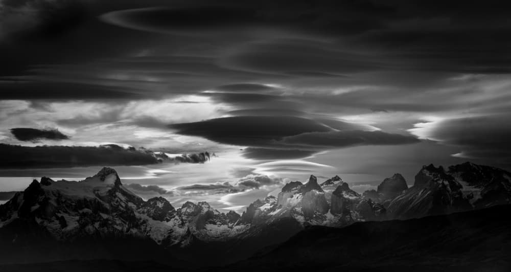 The mountains and the clouds by Bing Li — canvas wall art