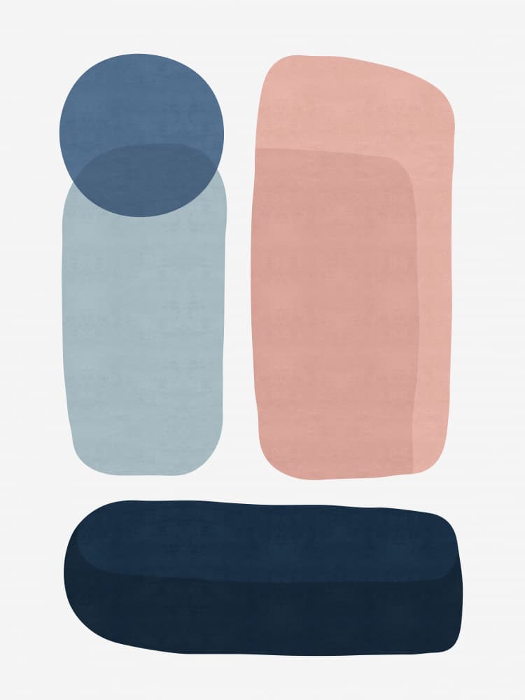 Abstract Color Shapes by Vitor Costa — canvas wall art