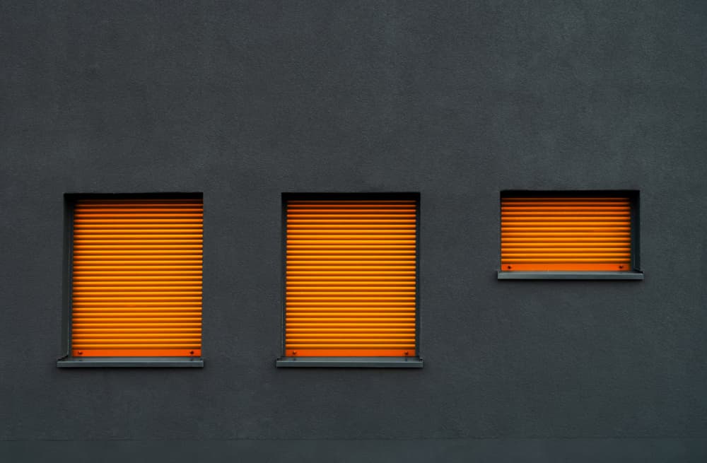Bright Orange Windows by Hans Günther — canvas wall art