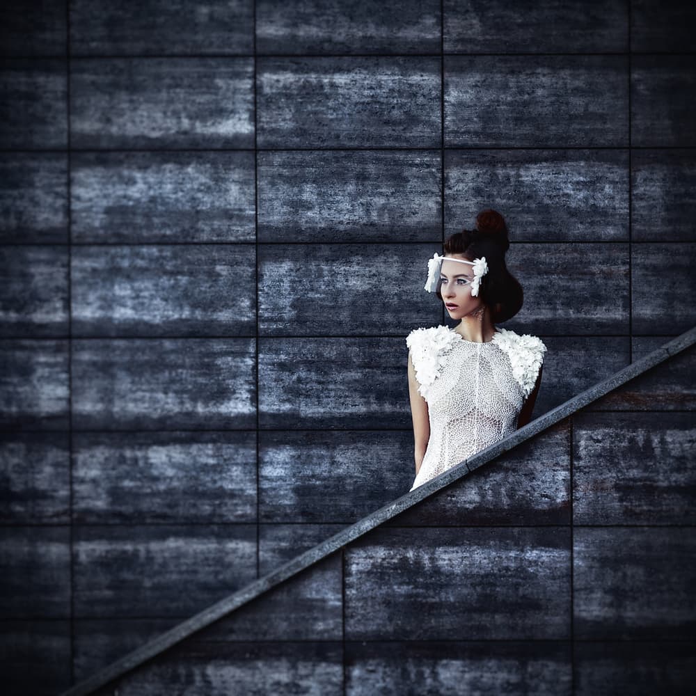 Futuristic Fashion Woman by Ruslan Bolgov — canvas wall art