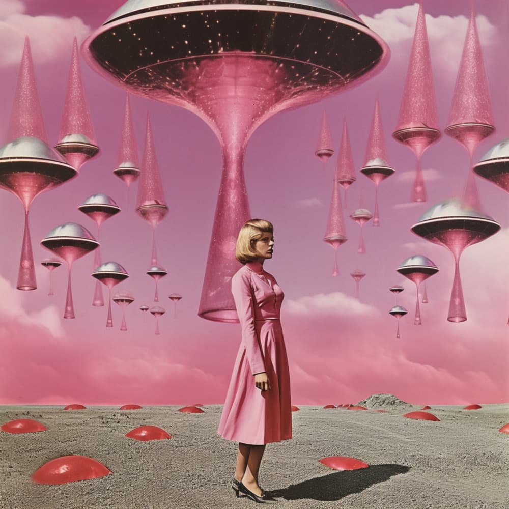 Retro Sci-Fi Dream by Samantha Hearn — canvas wall art