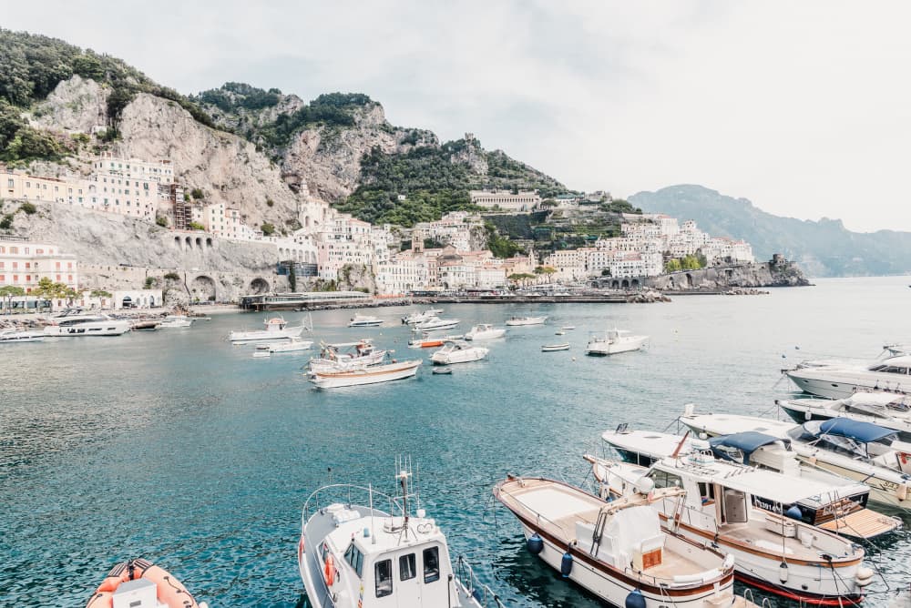 Amalfi Coastal Village by Photolovers — canvas wall art