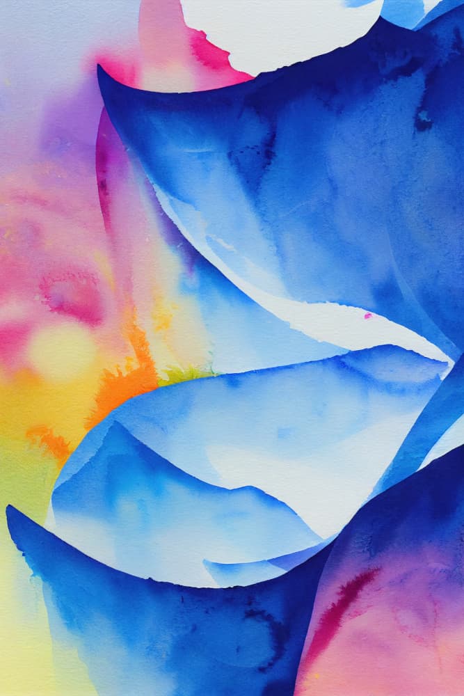 Vibrant Blue Bloom by Mauro — canvas wall art