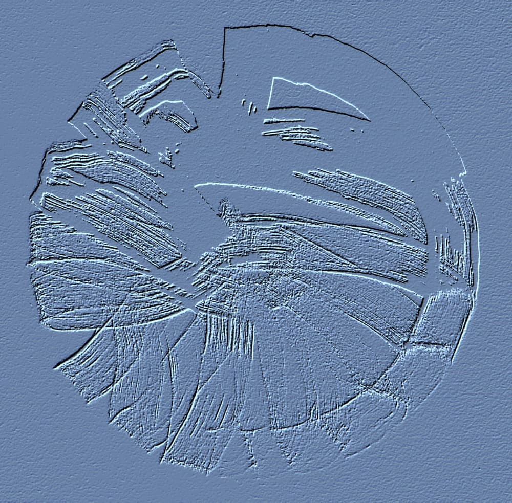 Abstract Linear Relief by Santhosh ch — canvas wall art