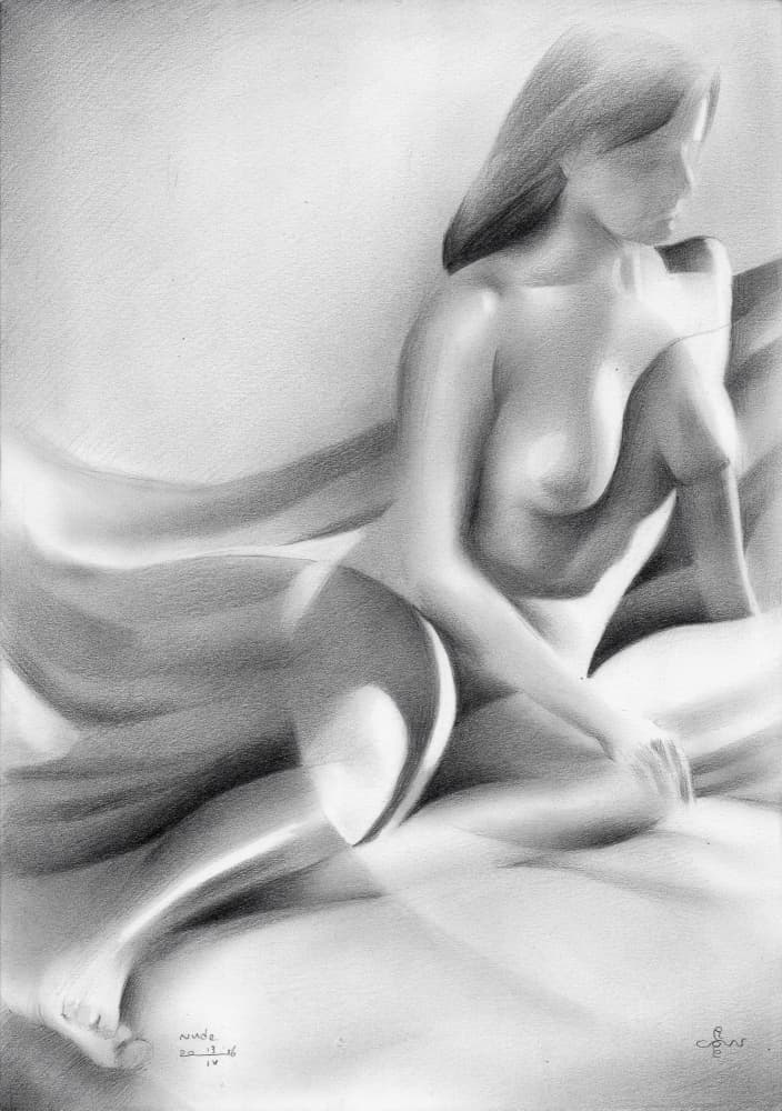 Nude - 13-04-16 by Corné Akkers — canvas wall art
