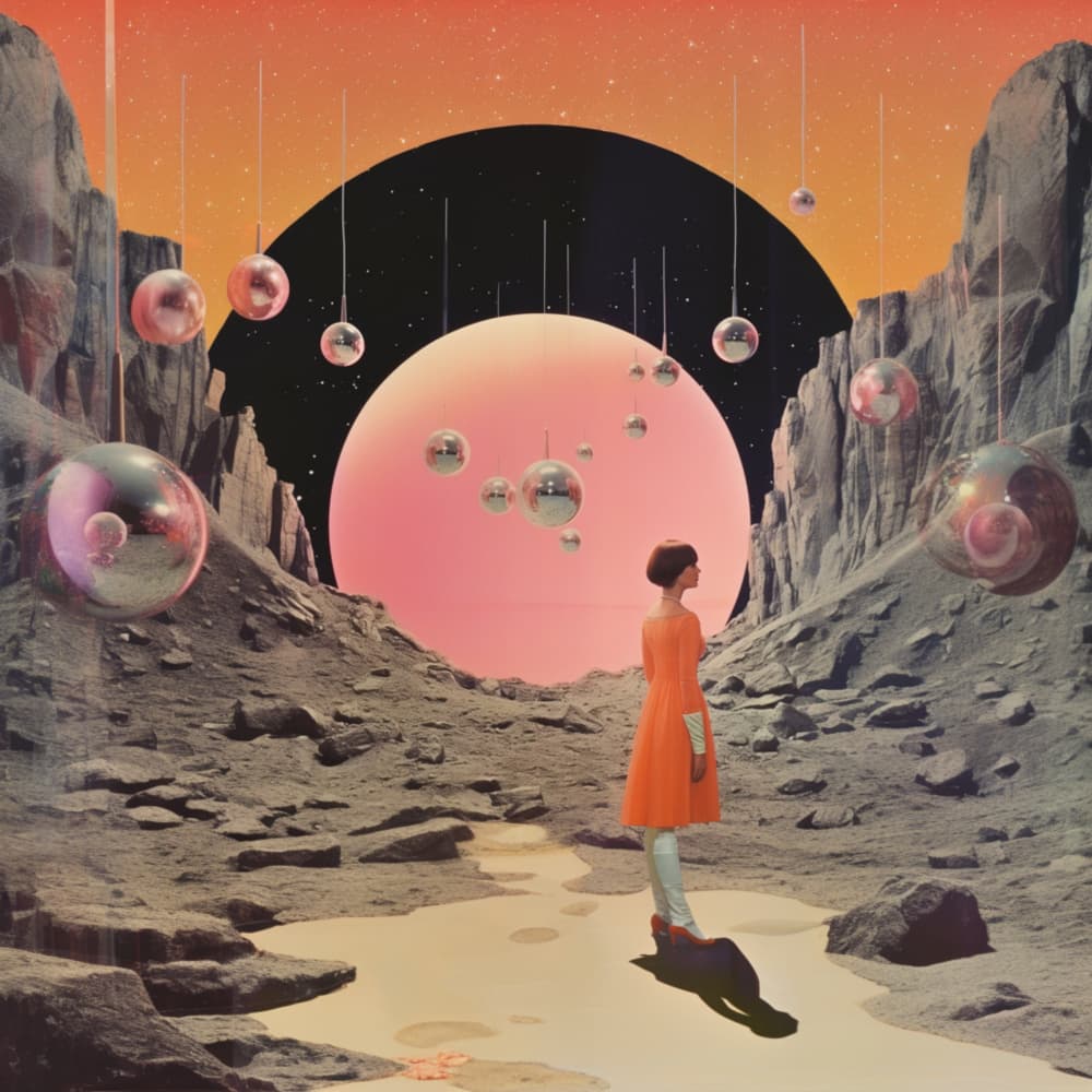 Cosmic Desert Traveler by Samantha Hearn — canvas wall art