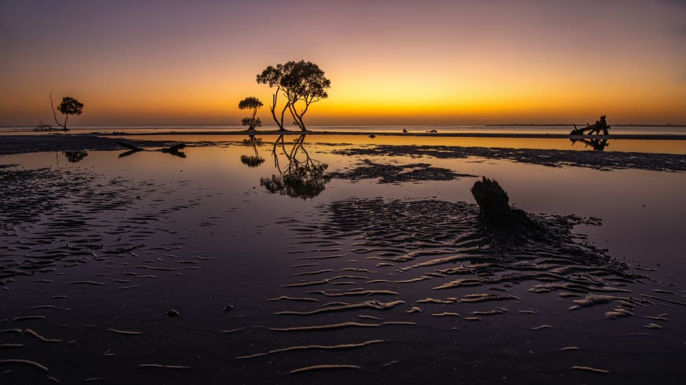Coastal Sunset Reflections by Emanuel Papamanolis — canvas wall art