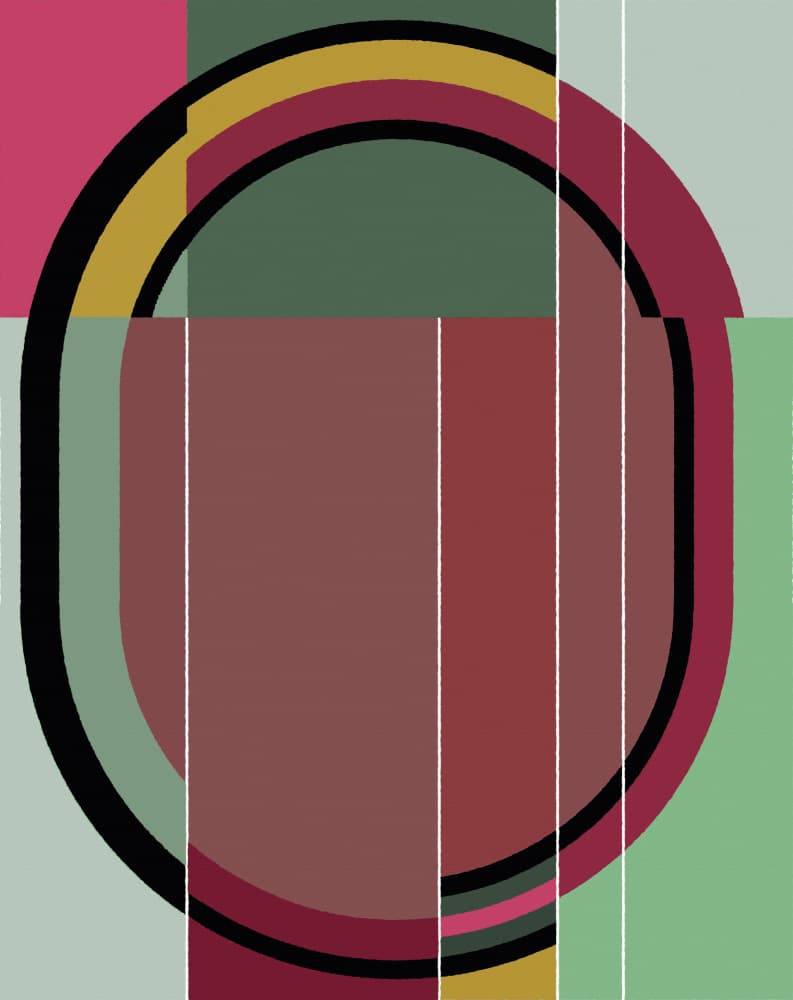 Geometric Layered Shapes by Rafa Mateo — canvas wall art